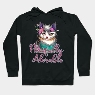 Cute Kitten, "Purrfectly Adorable" Hoodie